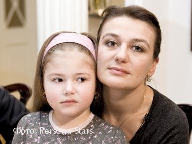 Анастасия Мельникова с дочкой Машей